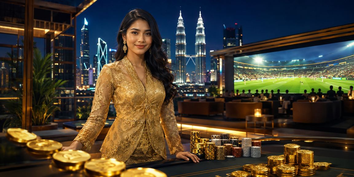 Pemain wanita dari Kuala Lumpur membuat taruhan bola sepak melalui telefon pintar di platform 1121
