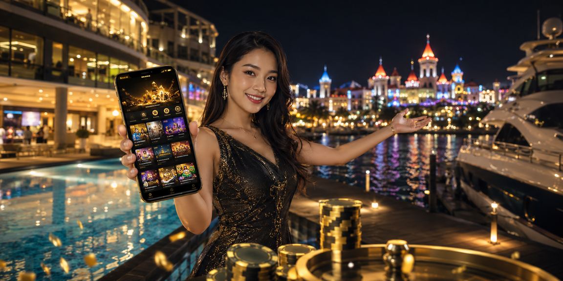 Aplikasi kasino mudah alih 1121 digunakan pada telefon pintar Android di Malaysia