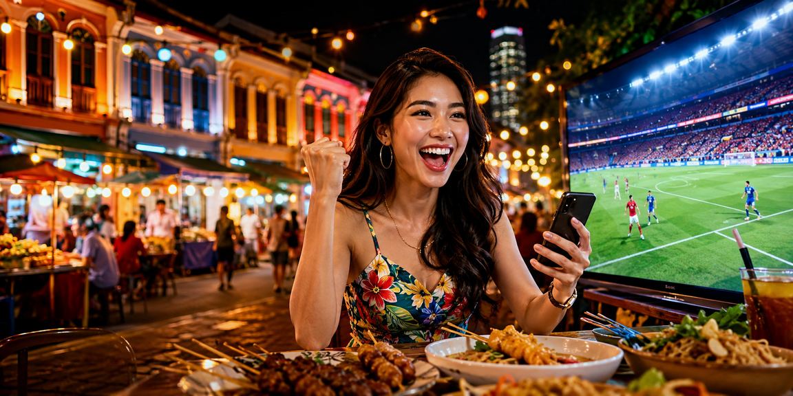 Pemain dari Pulau Pinang bermain kasino langsung melalui telefon pintar dengan paparan meja baccarat 1121